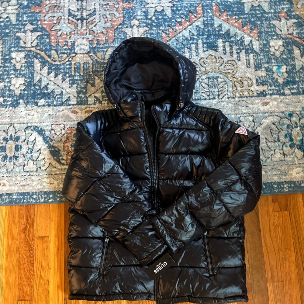 NWT Men’s Guess Black Puffer Jacket